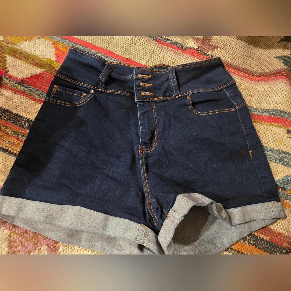 Wax Jean Dark Blue Shorts